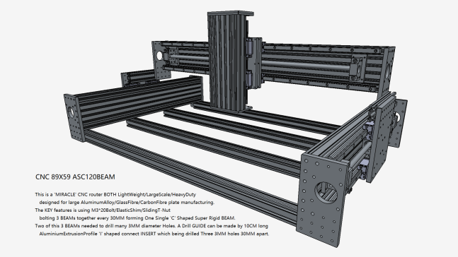 CNC路由器89x59 ASC120BEAM